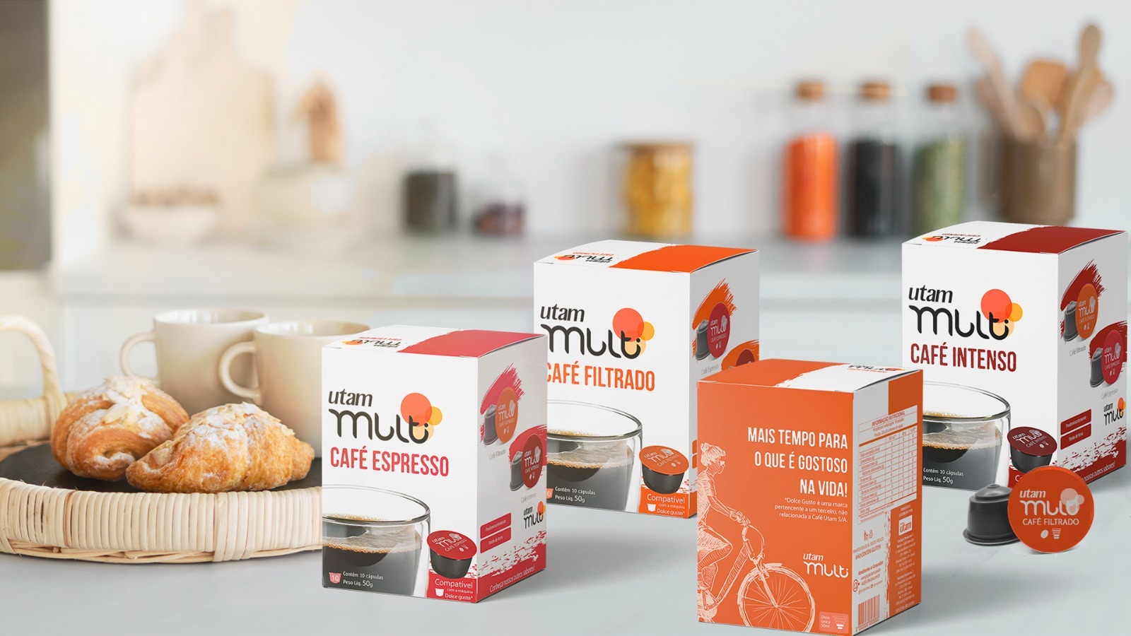 Grupo Utam incrementa linha de cápsulas de café com nova marca Multi