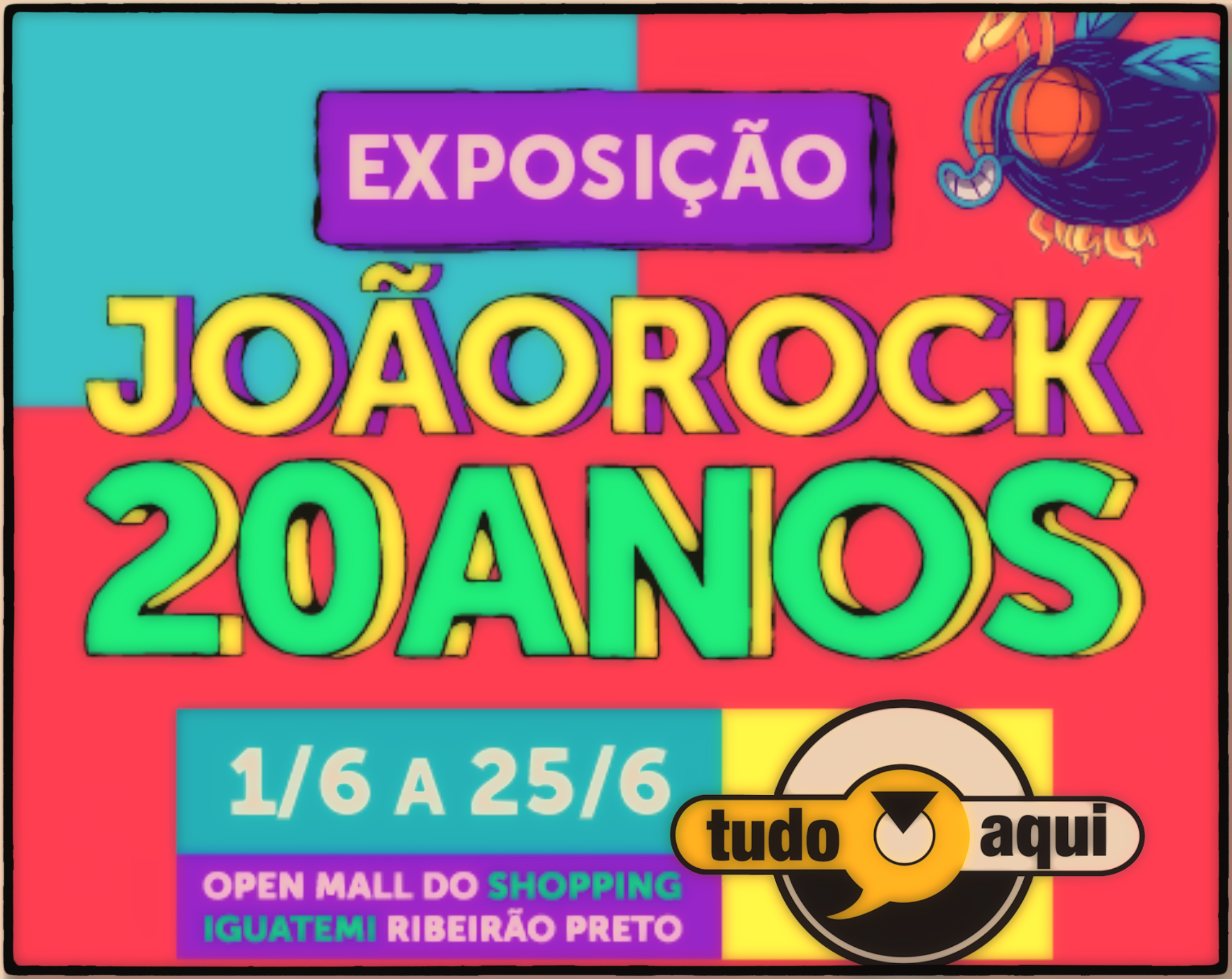 Exposição 20 anos do João Rock no Shopping Iguatemi de Ribeirão Preto