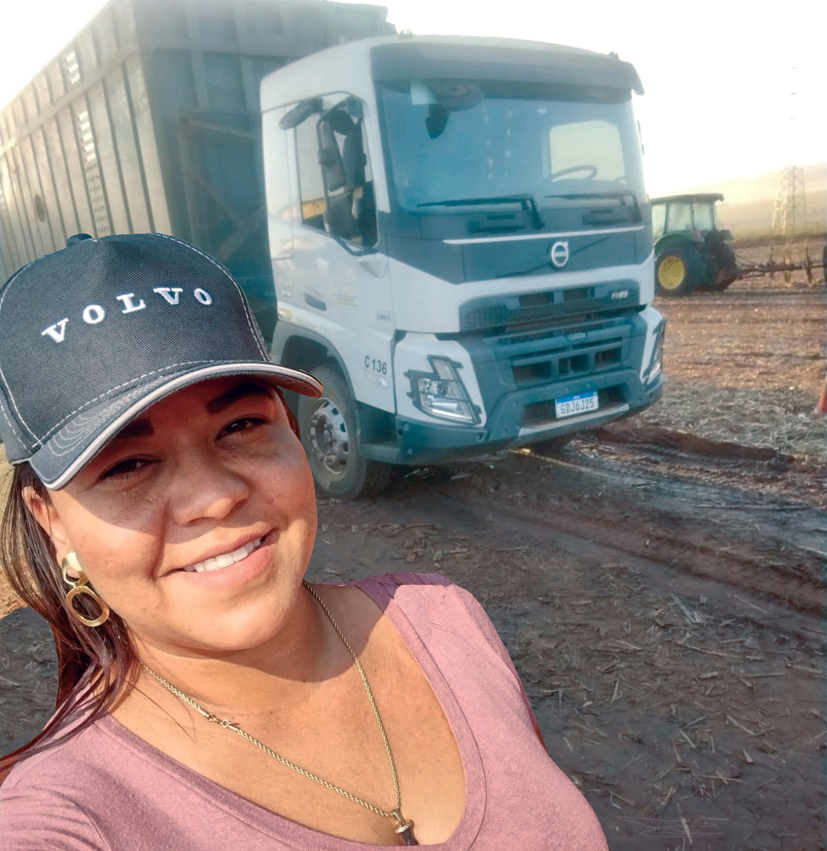 Ela dirige caminhão de cana!