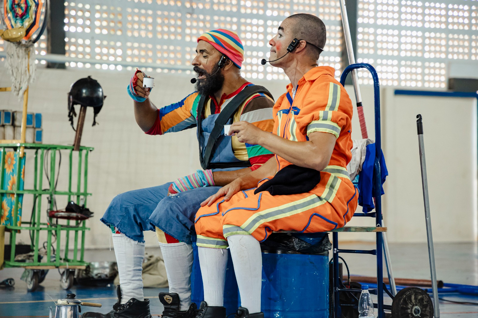 Espetáculo Reciclown Circus abre novo circuito para estudantes de escolas públicas no interior paulista