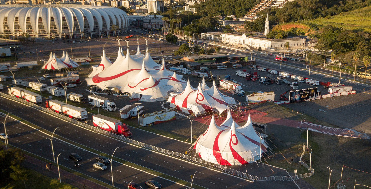 Comboio do Mirage Circus chega a Ribeirão Preto