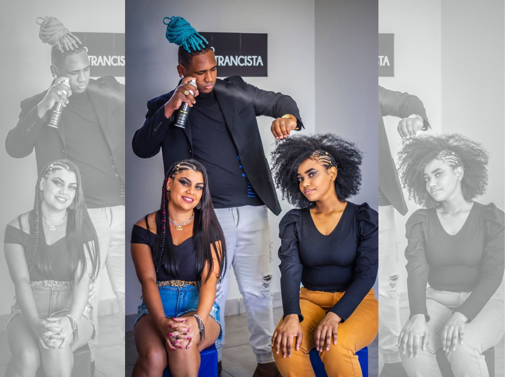 Alaf começou fazendo as próprias tranças e hoje dá cursos para novos profissionais