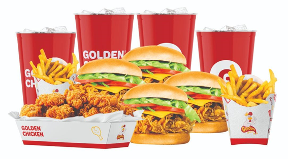Golden Chicken oferece opções no cardápio para todas as horas