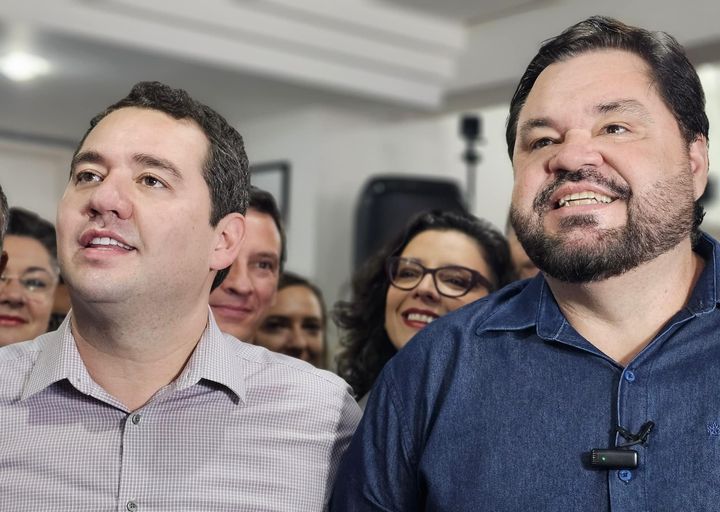 <p>Ricardo e Maraca, novos prefeito e vice-prefeito de Ribeirão Preto</p>
