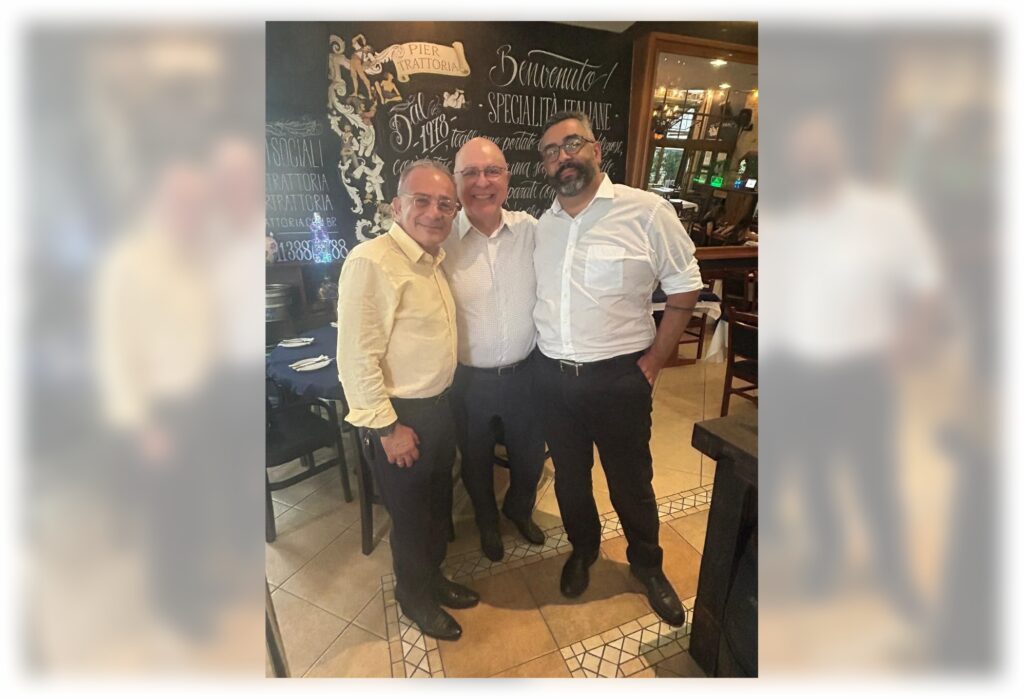 <p>Adolfo Benedetti Neto, deputado federal Arnaldo Jardim e Eduardo Poiares</p>
