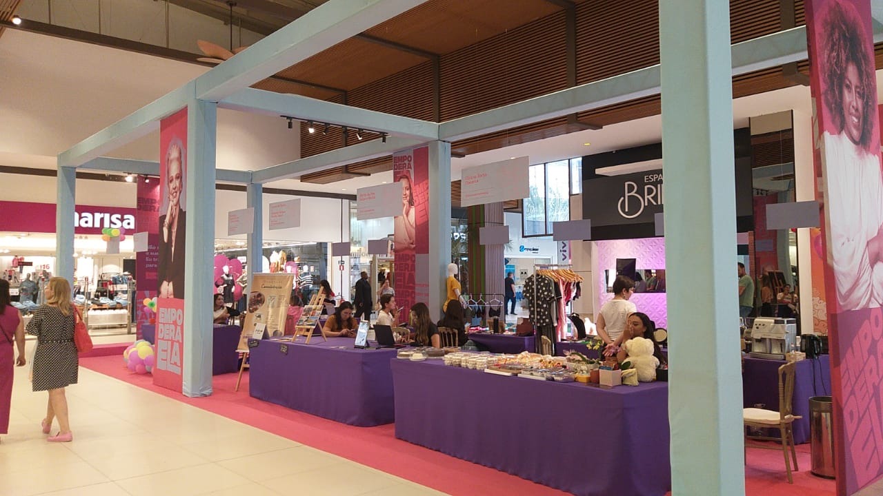 Empodera Ela: Franca Shopping realiza feira e palestras que fortalecem o empreendedorismo feminino
