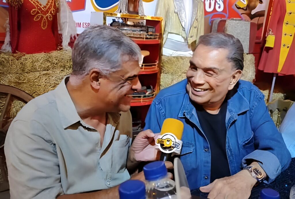 Dedé Santana, Diego Hypólito e Tio Paulo no Reder Circus Abracadabra em Ribeirão Preto