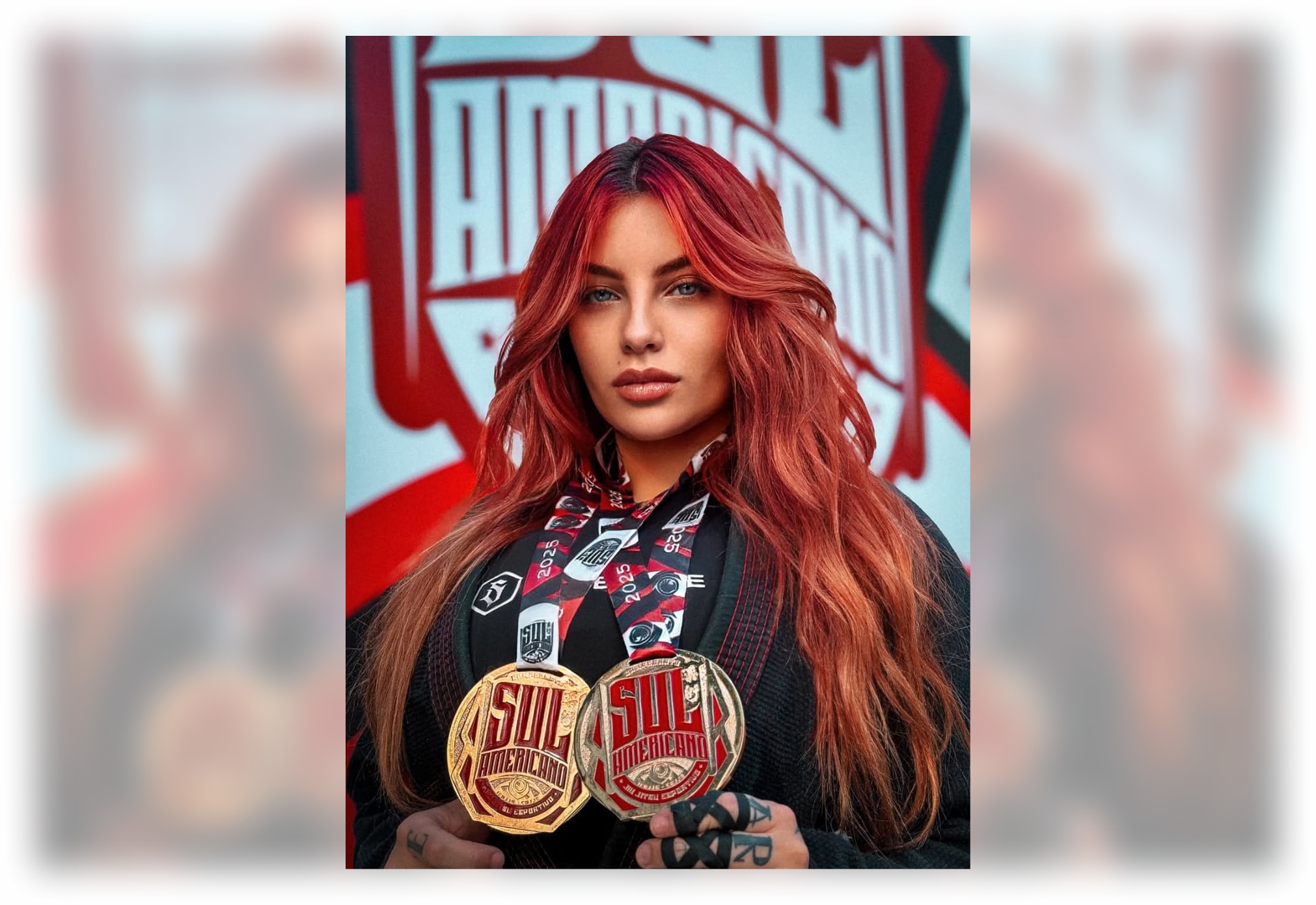 Humorista e cantora Gabriela Abdala é campeã sul-americana de jiu-jitsu e celebra: “SOU CAMPEÃ”