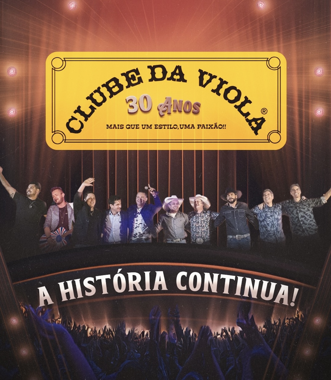 Estrelas da música sertaneja se reúnem em Ribeirão Preto para celebrar os 30 anos do Clube da Viola