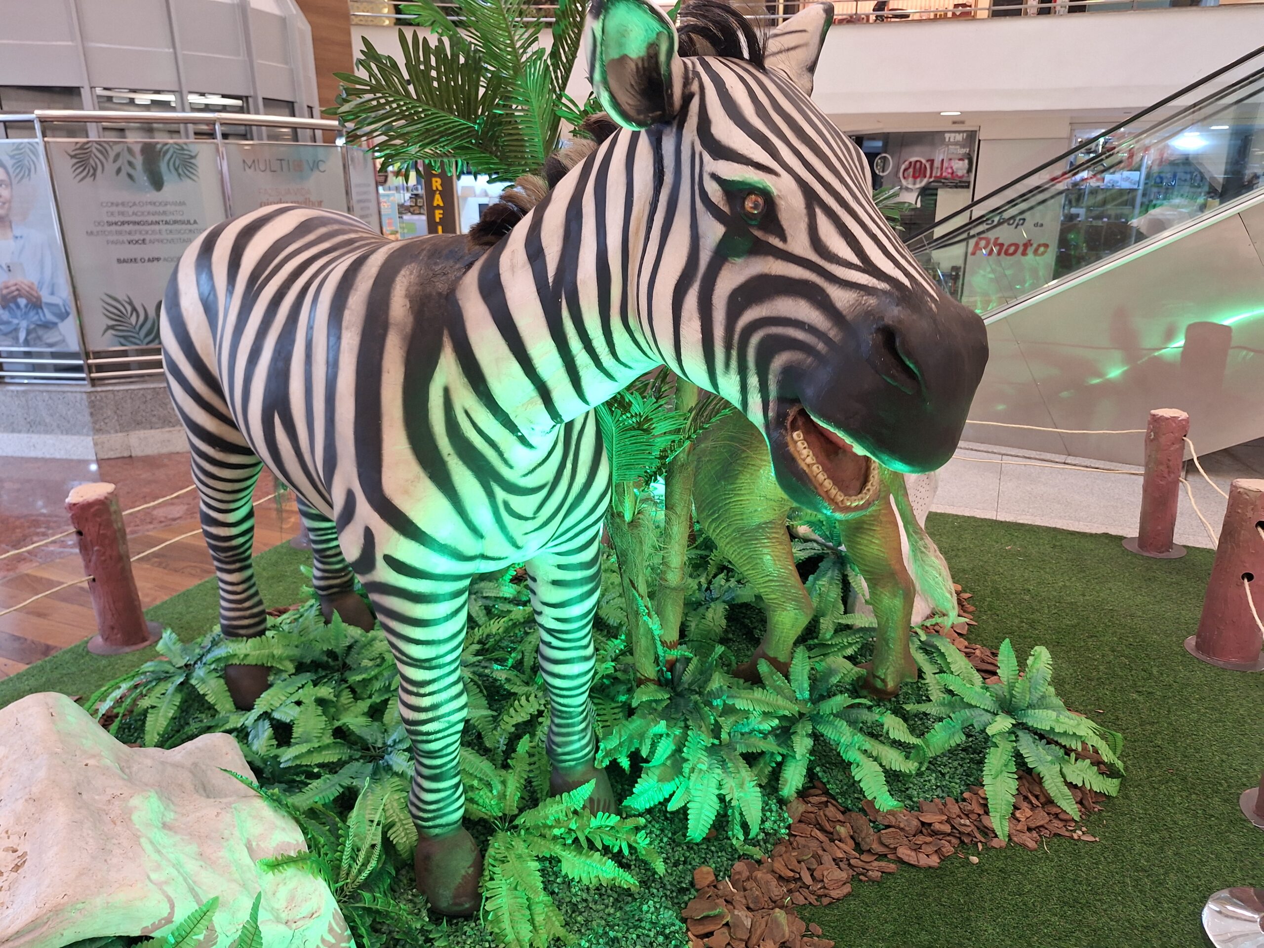 Aventura Selvagem: ShoppingSantaÚrsula estende mostra de animais em tamanho real até 24 de agosto