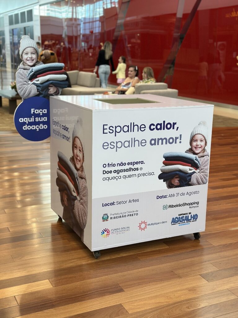 Campanha do Agasalho do RibeirãoShopping segue até 31 de agosto