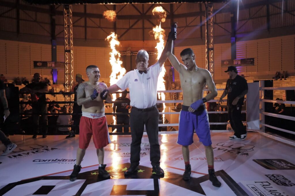 Ribeirão-pretano leva cinturão no card preliminar do Brazilian Fight Night e novos talentos são destaques no ringue de lutas de boxe