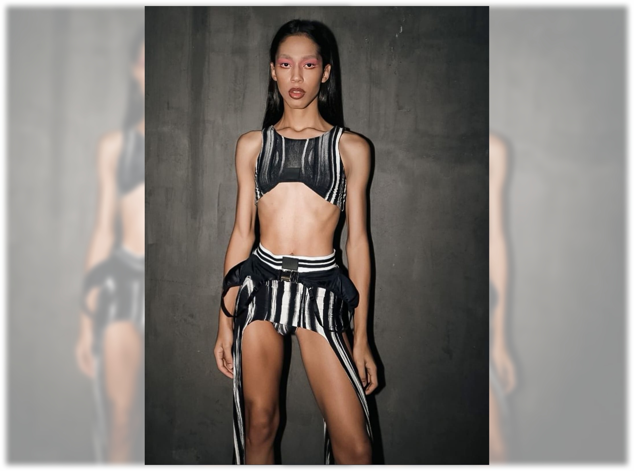 Modelo Bella Nabeel abre desfile de Le Benites na Casa de Criadores 57